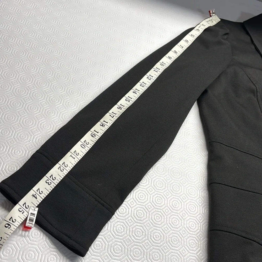 Sandro Lightweight Jacket Button Front Size Large Black - Picture 10 of 11